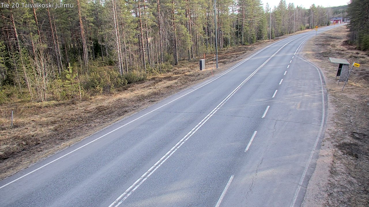 Weather Camera Image Väg 20 Taivalkoski, Jurmu, Taivalkoski, Pohjois-Pohjanmaa