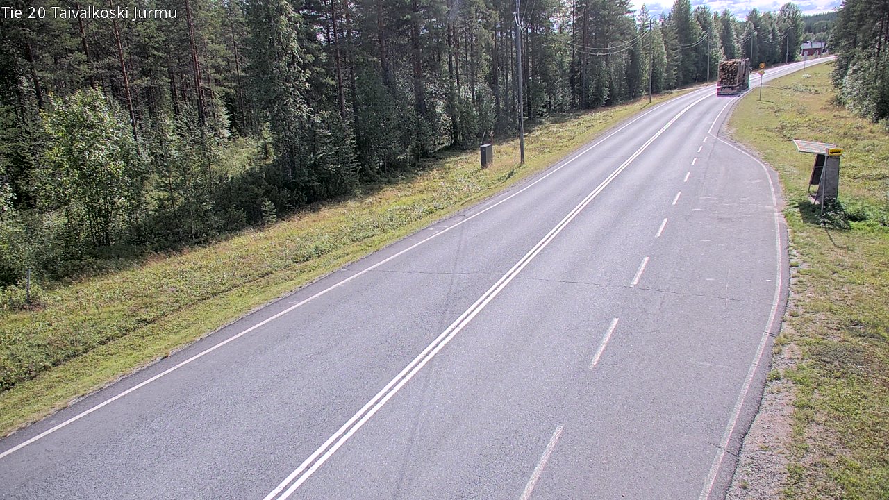 Weather Camera Image Road 20 Taivalkoski, Jurmu, Taivalkoski, Pohjois-Pohjanmaa