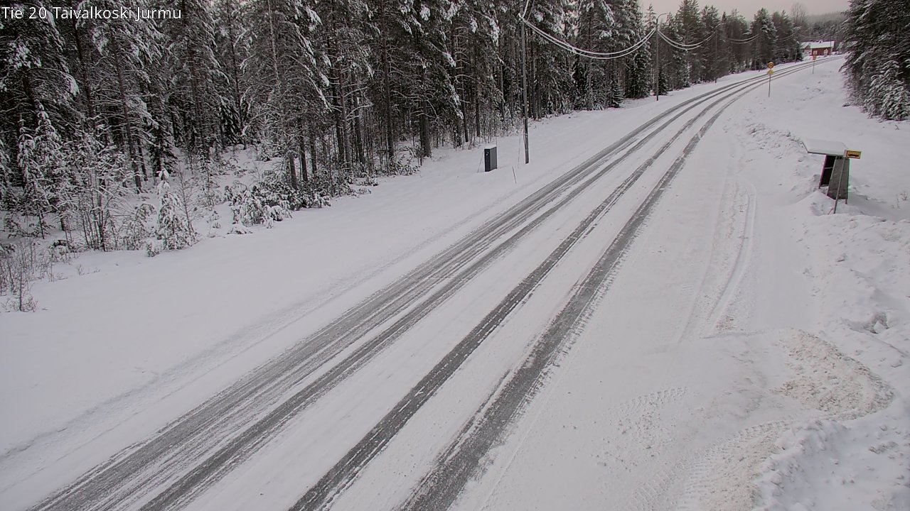 Weather Camera Image Road 20 Taivalkoski, Jurmu, Taivalkoski, Pohjois-Pohjanmaa