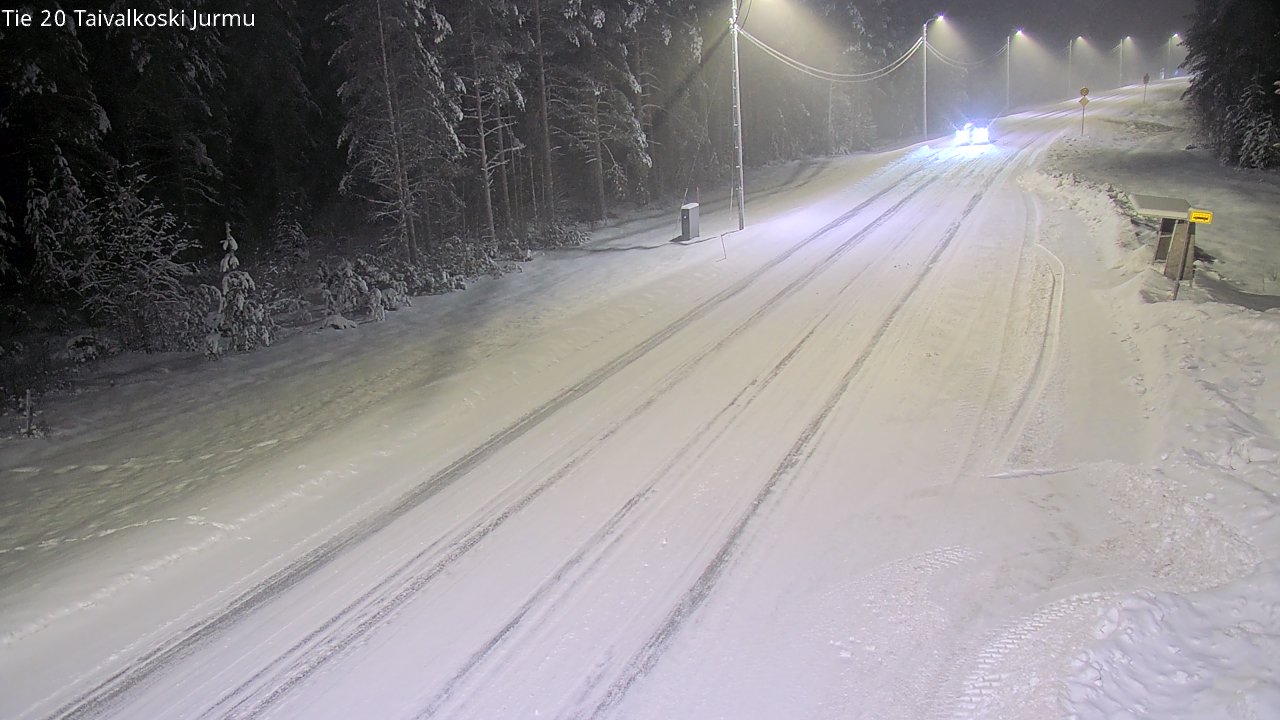 Weather Camera Image Road 20 Taivalkoski, Jurmu, Taivalkoski, Pohjois-Pohjanmaa