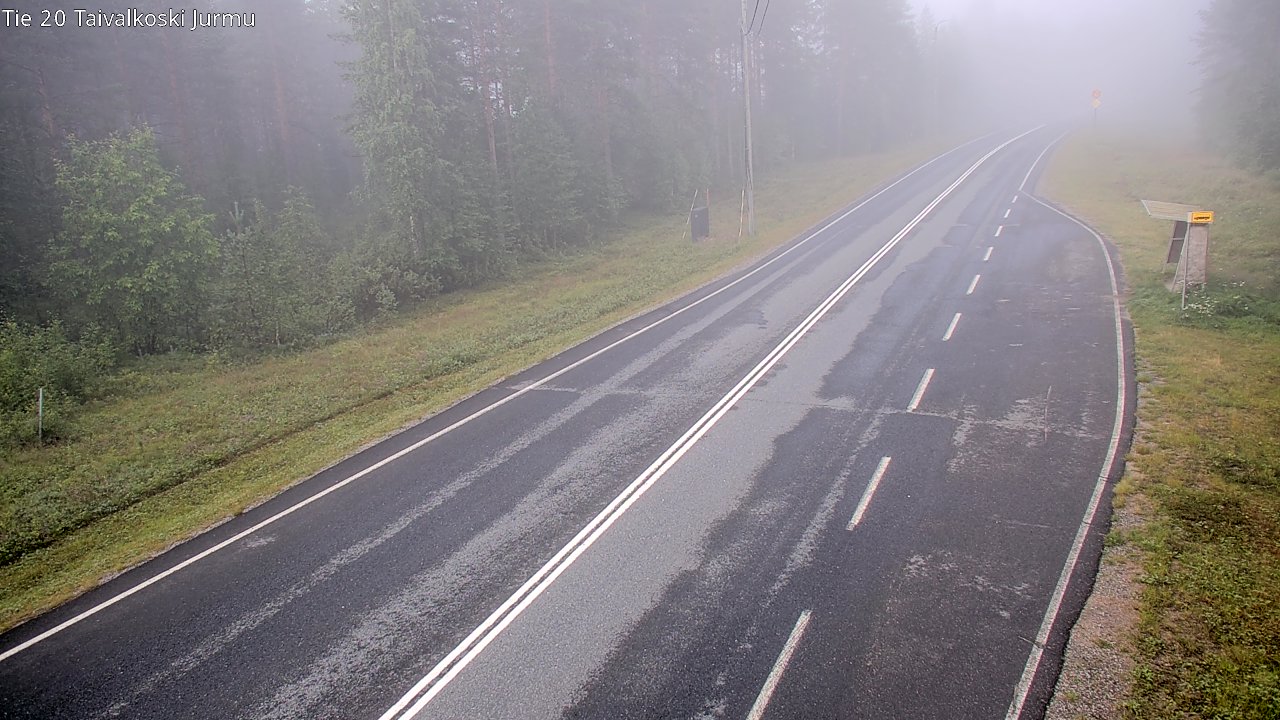 Weather Camera Image Väg 20 Taivalkoski, Jurmu, Taivalkoski, Pohjois-Pohjanmaa