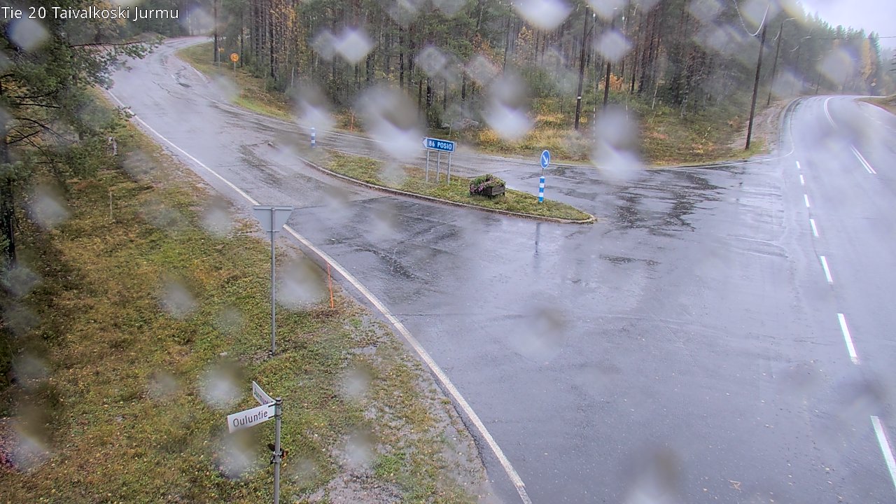 Weather Camera Image Road 20 Taivalkoski, Jurmu, Taivalkoski, Pohjois-Pohjanmaa