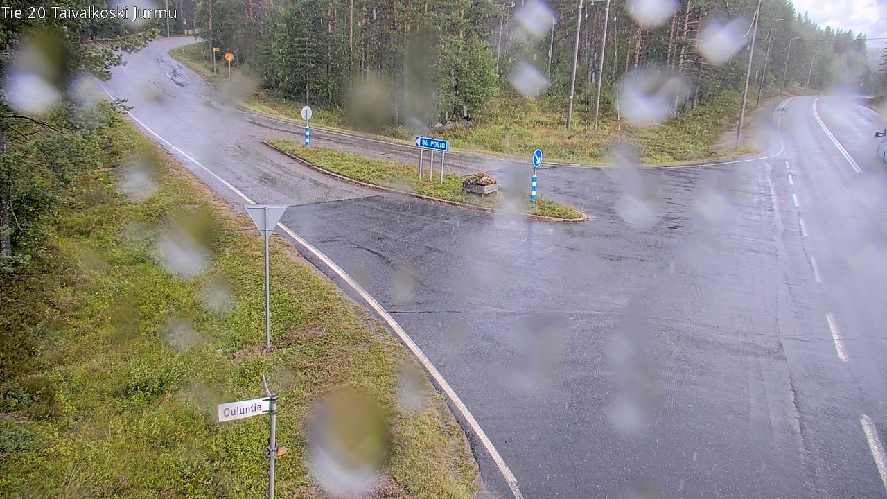 Weather Camera Image Väg 20 Taivalkoski, Jurmu, Taivalkoski, Pohjois-Pohjanmaa