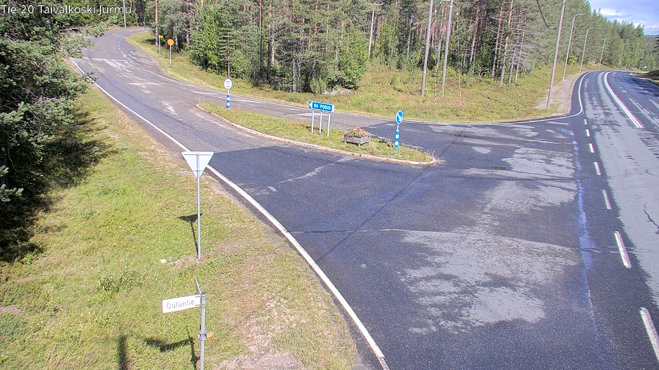 Weather Camera Image Road 20 Taivalkoski, Jurmu, Taivalkoski, Pohjois-Pohjanmaa