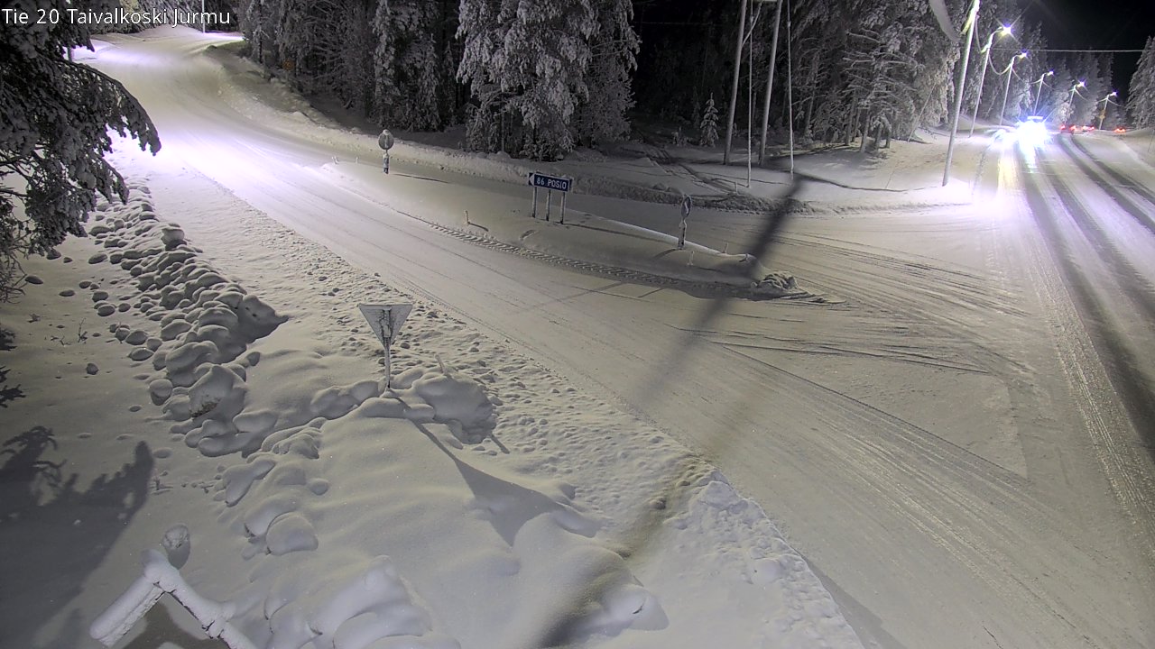 Weather Camera Image Road 20 Taivalkoski, Jurmu, Taivalkoski, Pohjois-Pohjanmaa