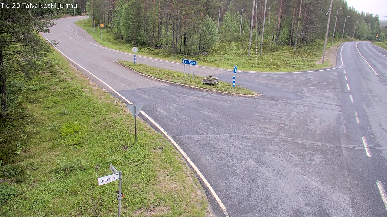 Kelikamerat Kuva Tie 20 Taivalkoski, Jurmu, Taivalkoski, Pohjois-Pohjanmaa