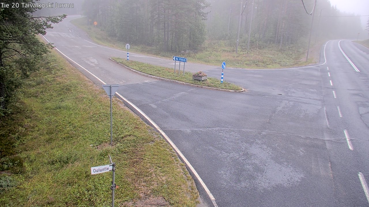 Weather Camera Image Väg 20 Taivalkoski, Jurmu, Taivalkoski, Pohjois-Pohjanmaa