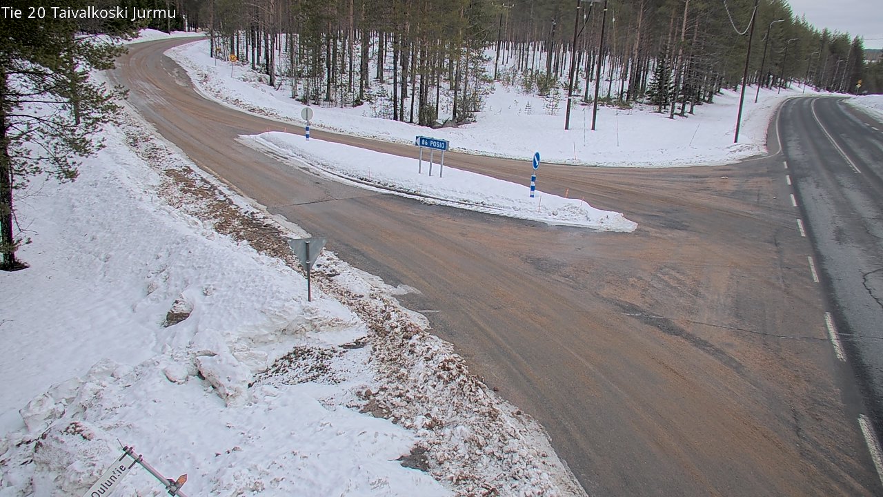 Kelikamerat Kuva Tie 20 Taivalkoski, Jurmu, Taivalkoski, Pohjois-Pohjanmaa