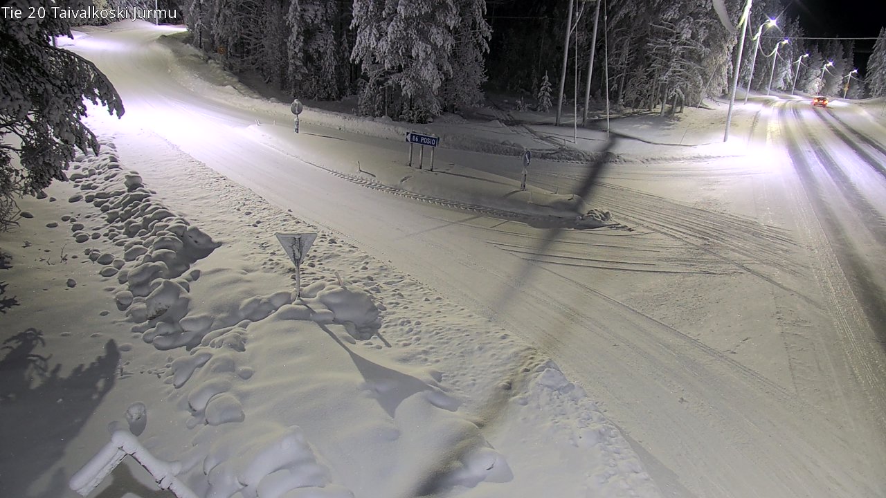 Kelikamerat Kuva Tie 20 Taivalkoski, Jurmu, Taivalkoski, Pohjois-Pohjanmaa