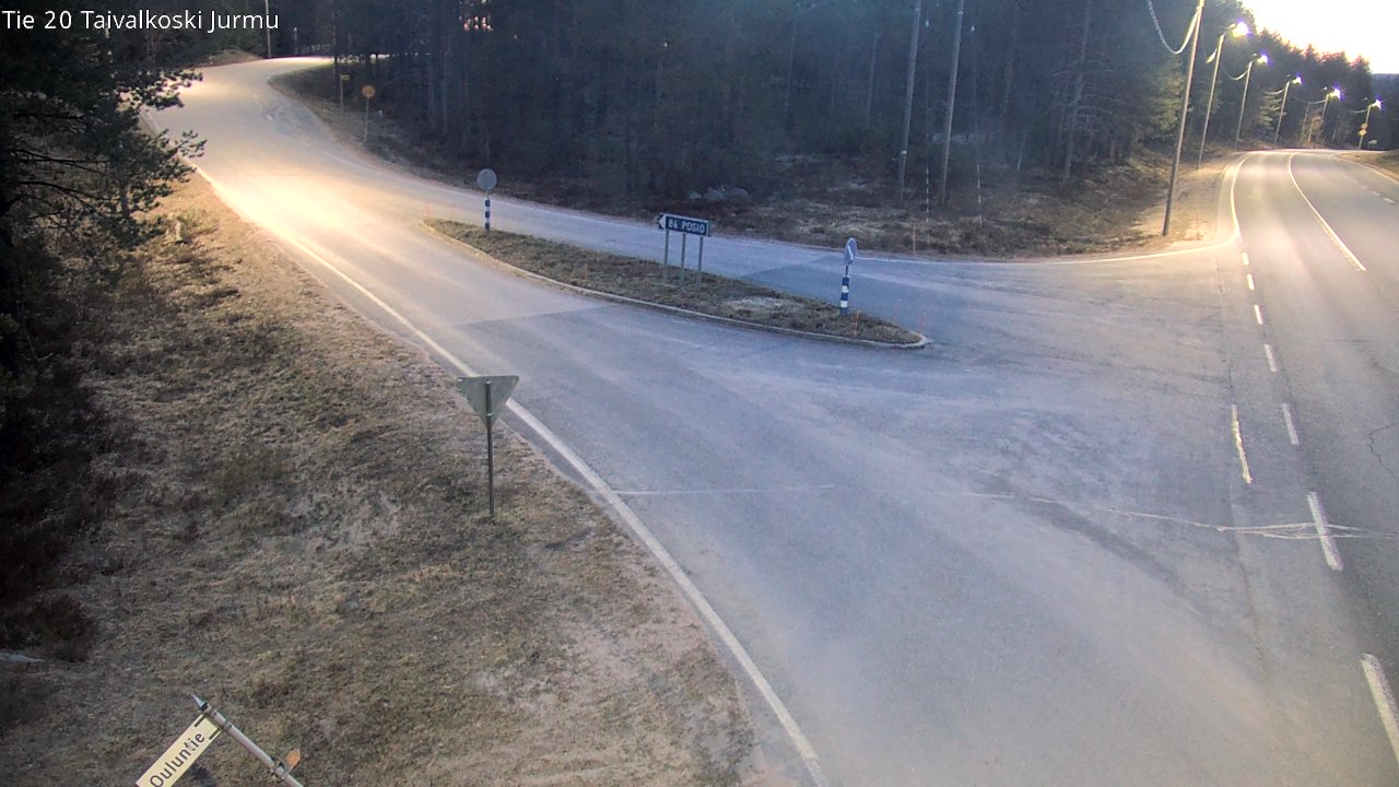 Weather Camera Image Road 20 Taivalkoski, Jurmu, Taivalkoski, Pohjois-Pohjanmaa