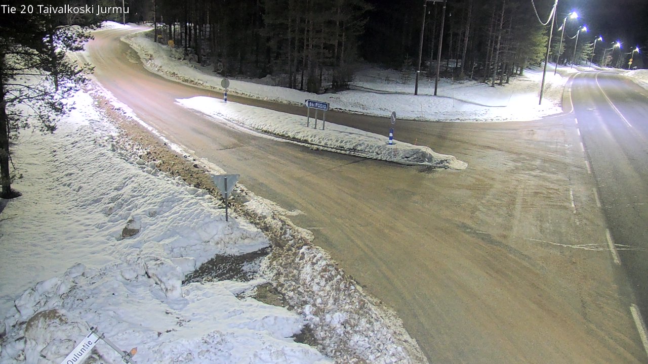 Weather Camera Image Road 20 Taivalkoski, Jurmu, Taivalkoski, Pohjois-Pohjanmaa