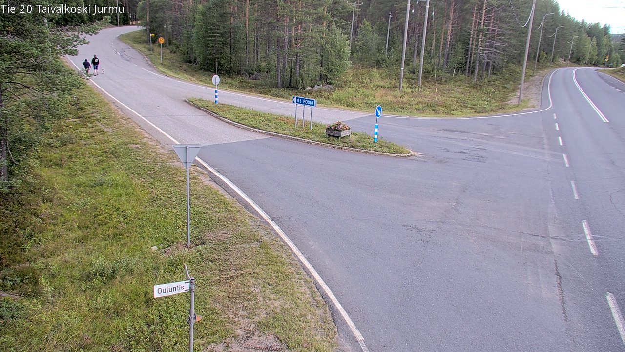 Weather Camera Image Väg 20 Taivalkoski, Jurmu, Taivalkoski, Pohjois-Pohjanmaa