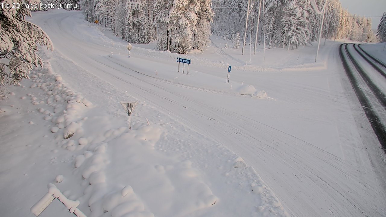 Kelikamerat Kuva Tie 20 Taivalkoski, Jurmu, Taivalkoski, Pohjois-Pohjanmaa