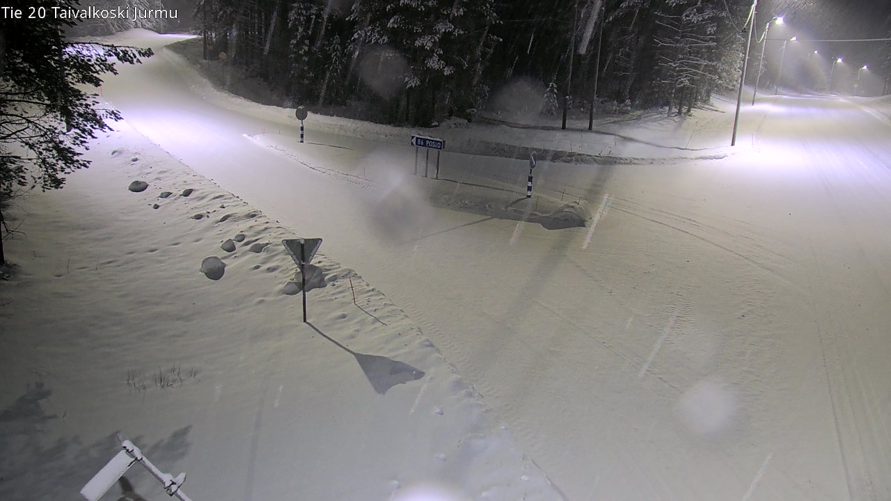 Kelikamerat Kuva Tie 20 Taivalkoski, Jurmu, Taivalkoski, Pohjois-Pohjanmaa