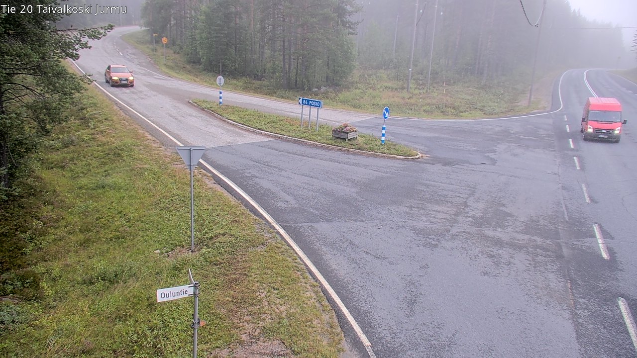 Weather Camera Image Väg 20 Taivalkoski, Jurmu, Taivalkoski, Pohjois-Pohjanmaa