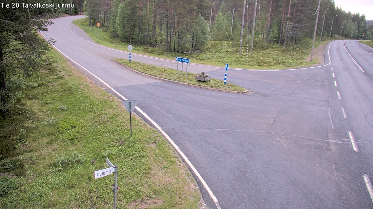 Kelikamerat Kuva Tie 20 Taivalkoski, Jurmu, Taivalkoski, Pohjois-Pohjanmaa