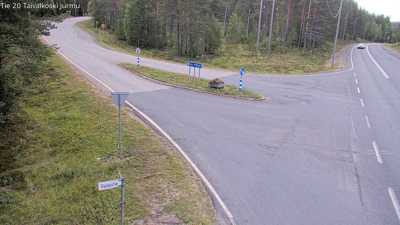 Weather Camera Image Väg 20 Taivalkoski, Jurmu, Taivalkoski, Pohjois-Pohjanmaa