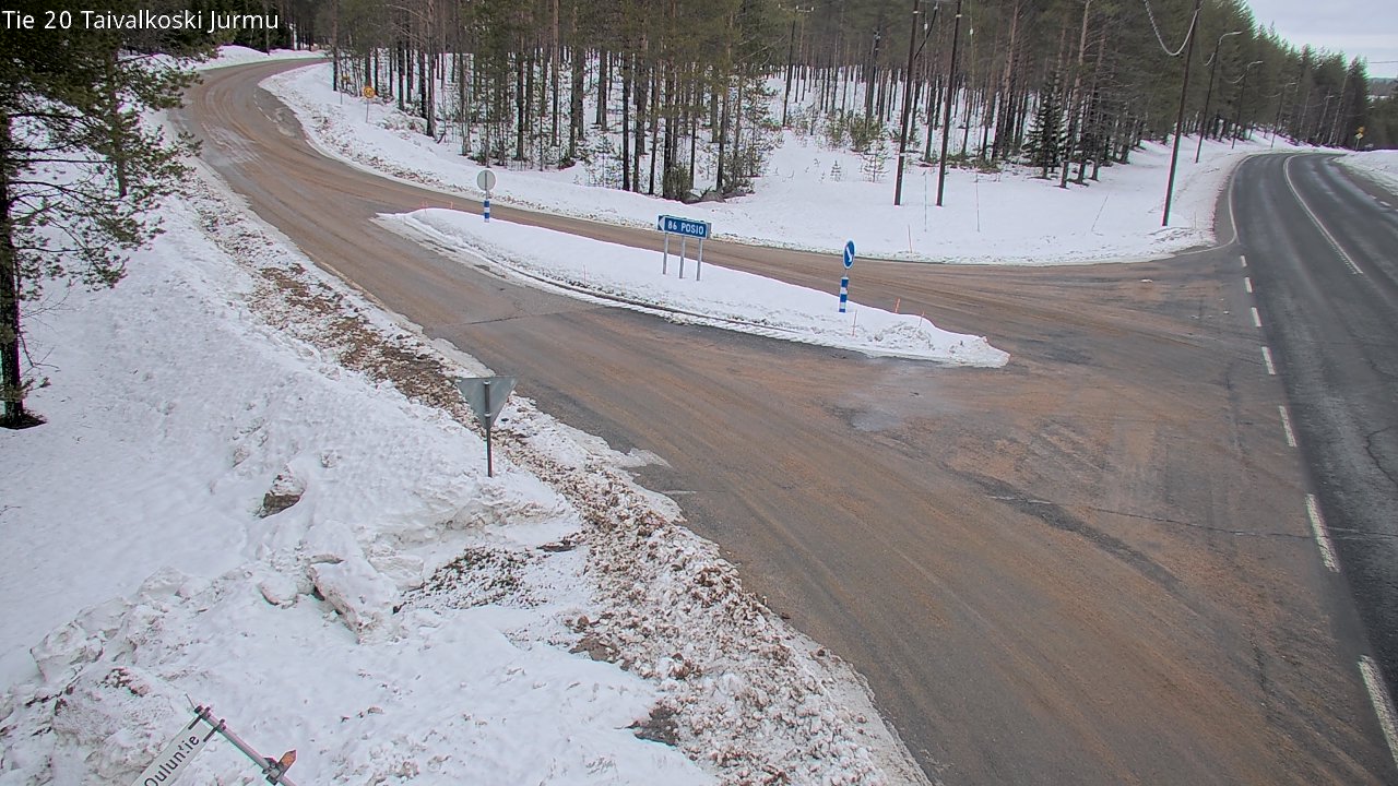 Kelikamerat Kuva Tie 20 Taivalkoski, Jurmu, Taivalkoski, Pohjois-Pohjanmaa