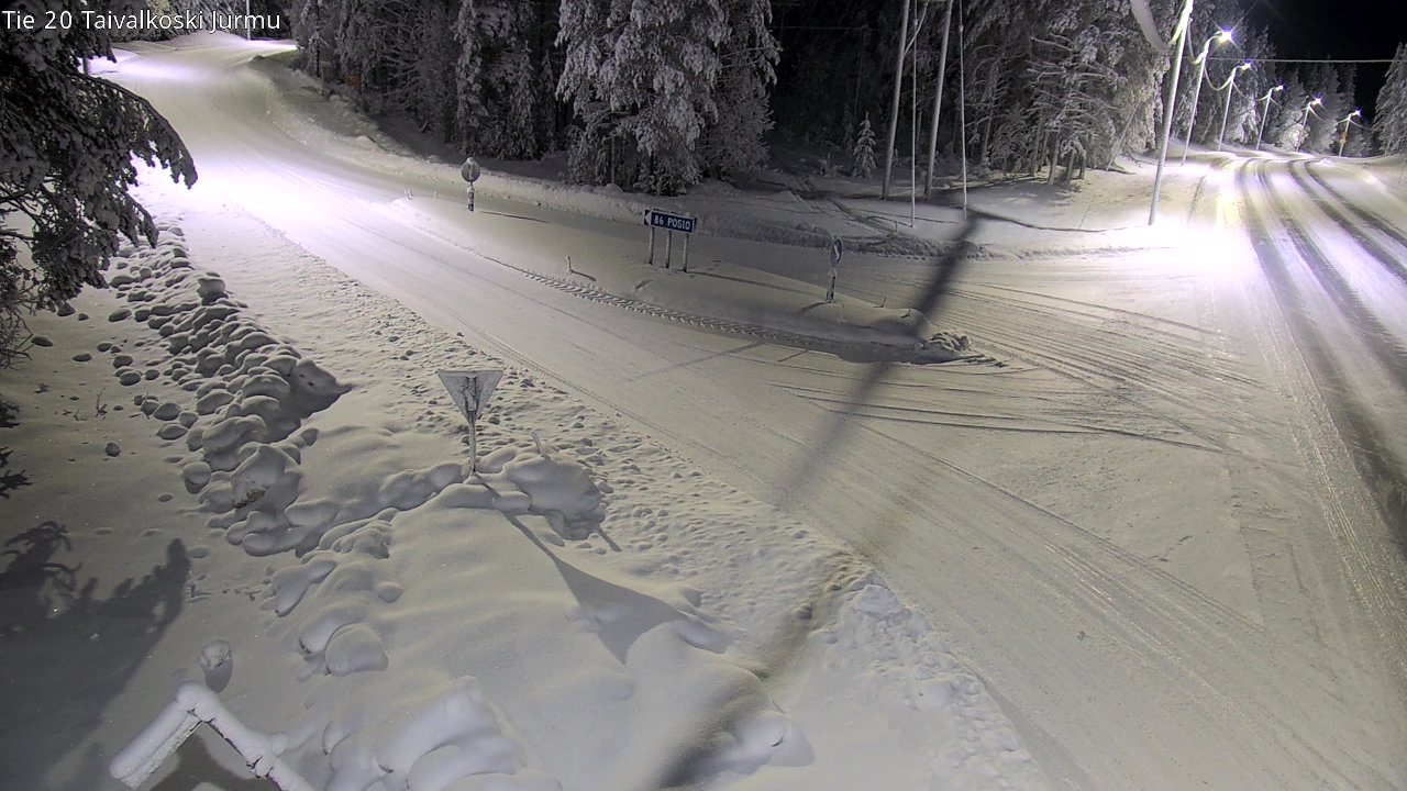 Kelikamerat Kuva Tie 20 Taivalkoski, Jurmu, Taivalkoski, Pohjois-Pohjanmaa
