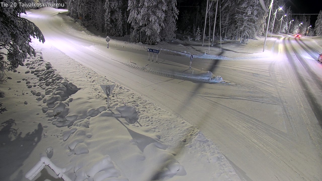 Weather Camera Image Road 20 Taivalkoski, Jurmu, Taivalkoski, Pohjois-Pohjanmaa
