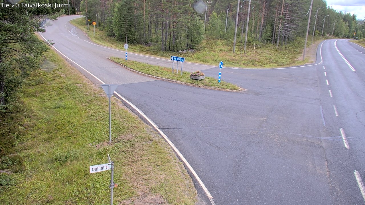 Weather Camera Image Väg 20 Taivalkoski, Jurmu, Taivalkoski, Pohjois-Pohjanmaa