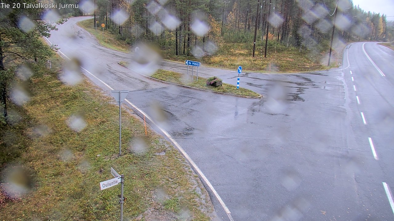 Weather Camera Image Road 20 Taivalkoski, Jurmu, Taivalkoski, Pohjois-Pohjanmaa