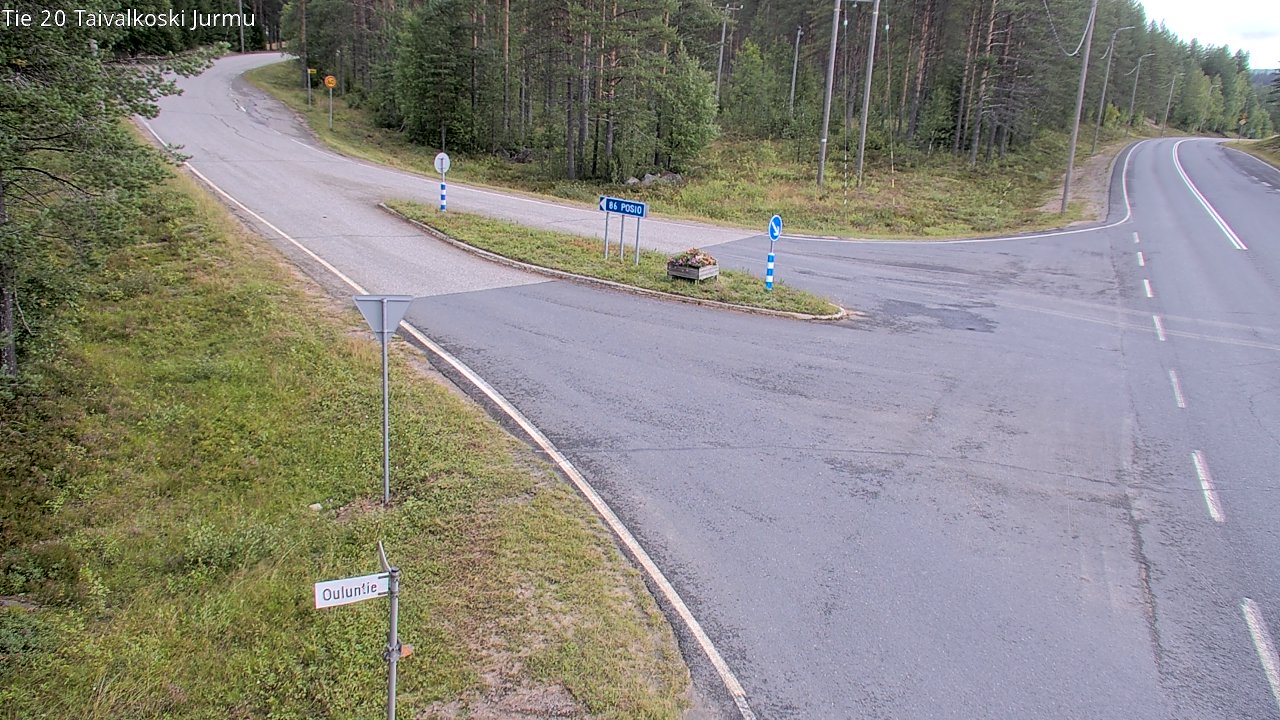 Weather Camera Image Väg 20 Taivalkoski, Jurmu, Taivalkoski, Pohjois-Pohjanmaa