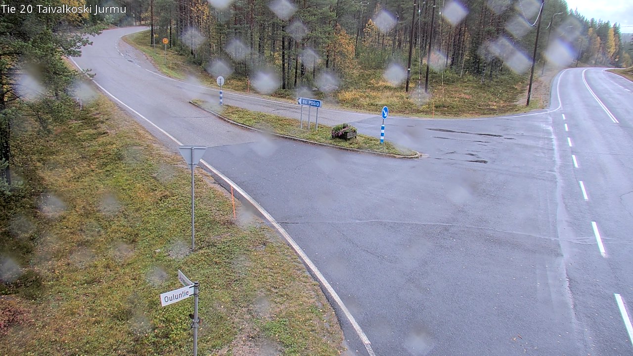 Weather Camera Image Road 20 Taivalkoski, Jurmu, Taivalkoski, Pohjois-Pohjanmaa