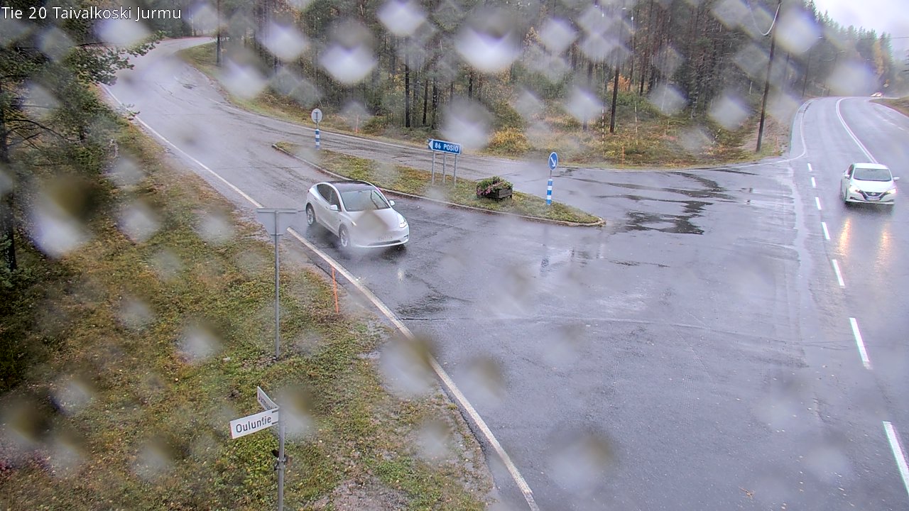 Weather Camera Image Road 20 Taivalkoski, Jurmu, Taivalkoski, Pohjois-Pohjanmaa