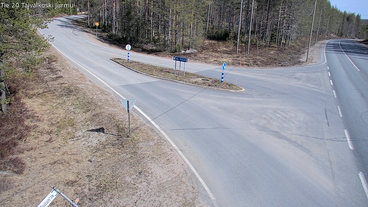 Weather Camera Image Road 20 Taivalkoski, Jurmu, Taivalkoski, Pohjois-Pohjanmaa