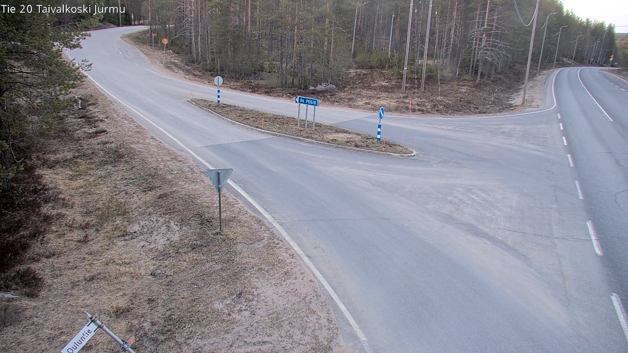 Weather Camera Image Road 20 Taivalkoski, Jurmu, Taivalkoski, Pohjois-Pohjanmaa