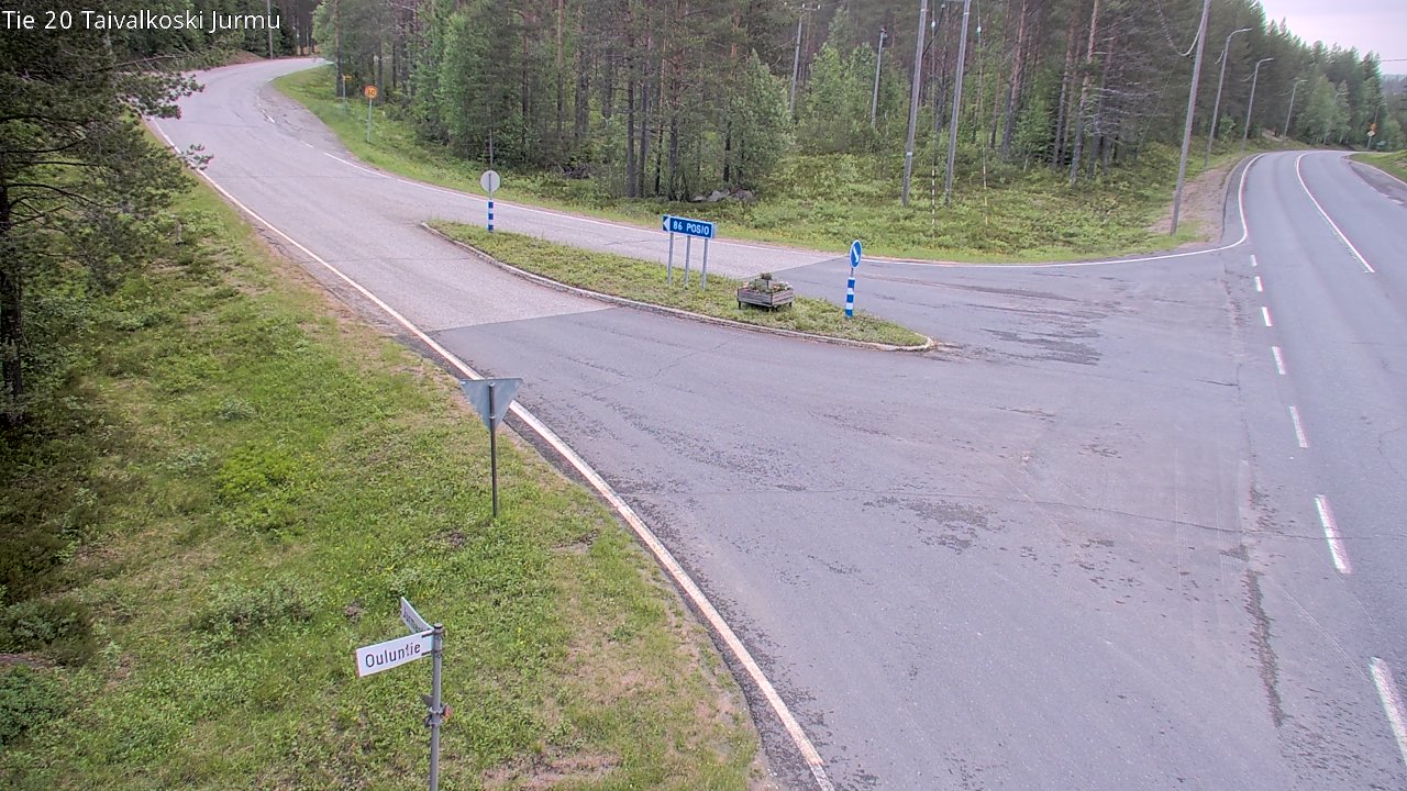 Kelikamerat Kuva Tie 20 Taivalkoski, Jurmu, Taivalkoski, Pohjois-Pohjanmaa