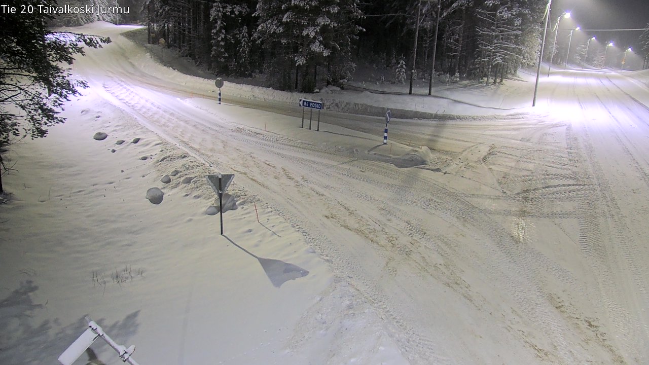 Weather Camera Image Väg 20 Taivalkoski, Jurmu, Taivalkoski, Pohjois-Pohjanmaa