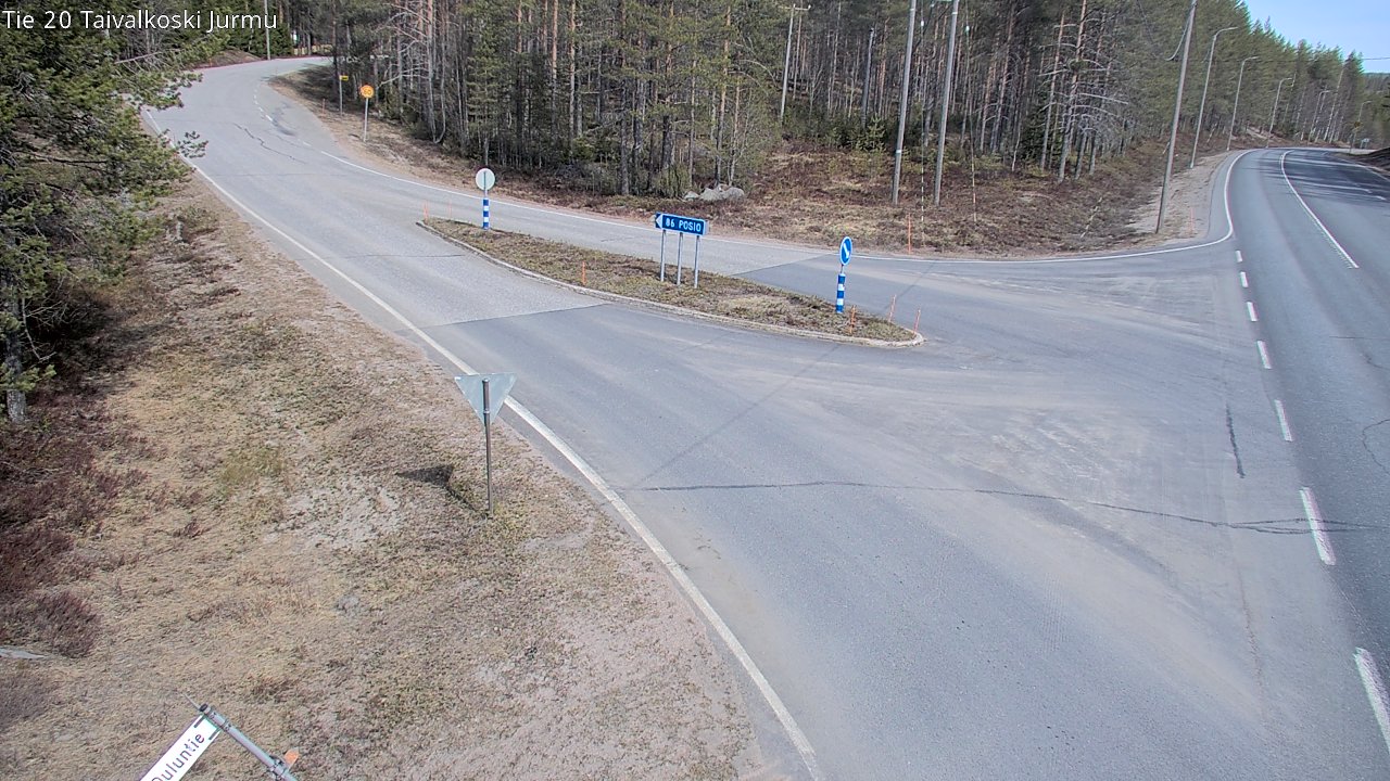Weather Camera Image Road 20 Taivalkoski, Jurmu, Taivalkoski, Pohjois-Pohjanmaa