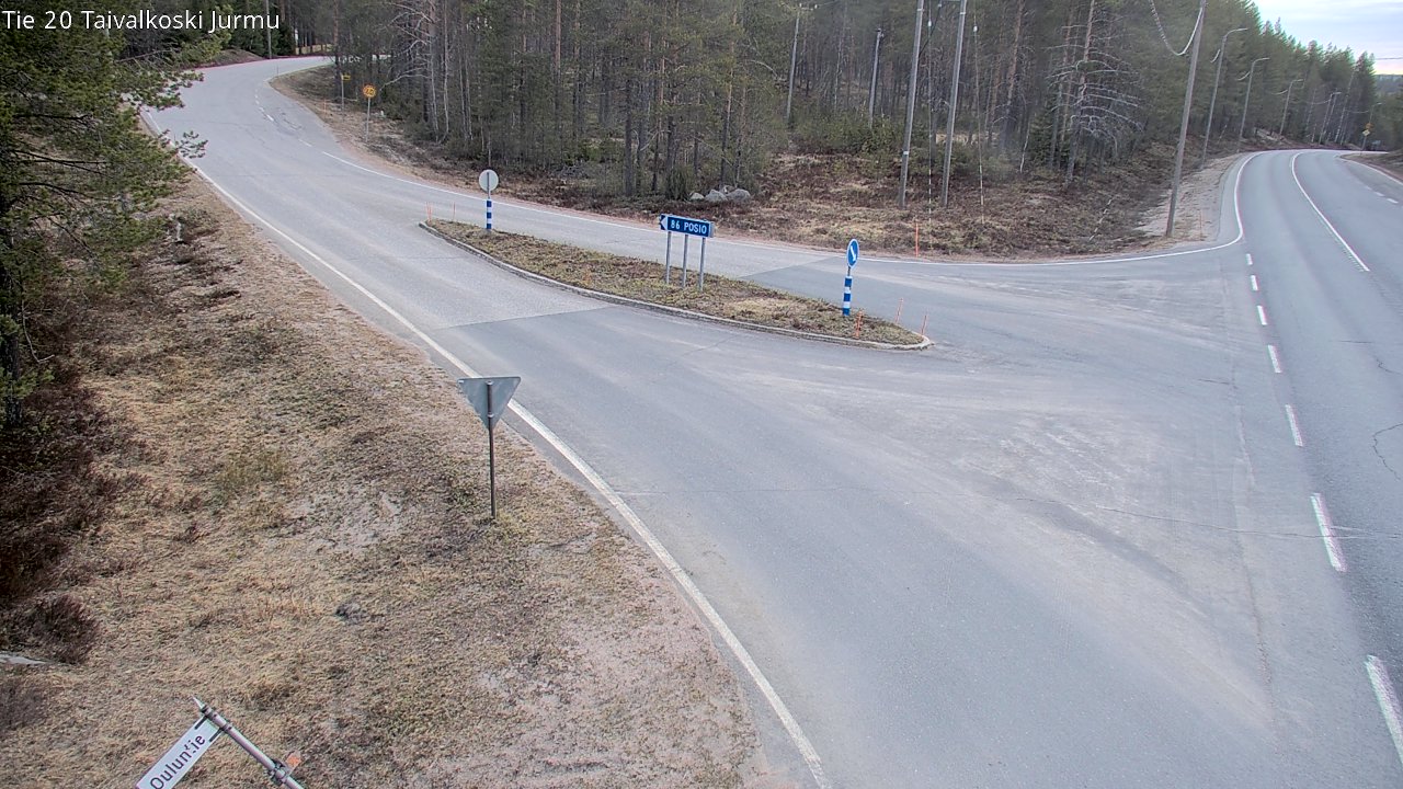 Weather Camera Image Väg 20 Taivalkoski, Jurmu, Taivalkoski, Pohjois-Pohjanmaa