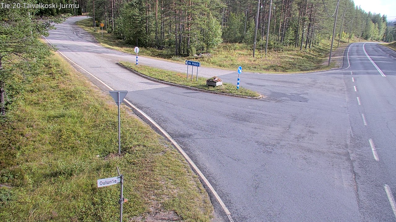 Weather Camera Image Väg 20 Taivalkoski, Jurmu, Taivalkoski, Pohjois-Pohjanmaa