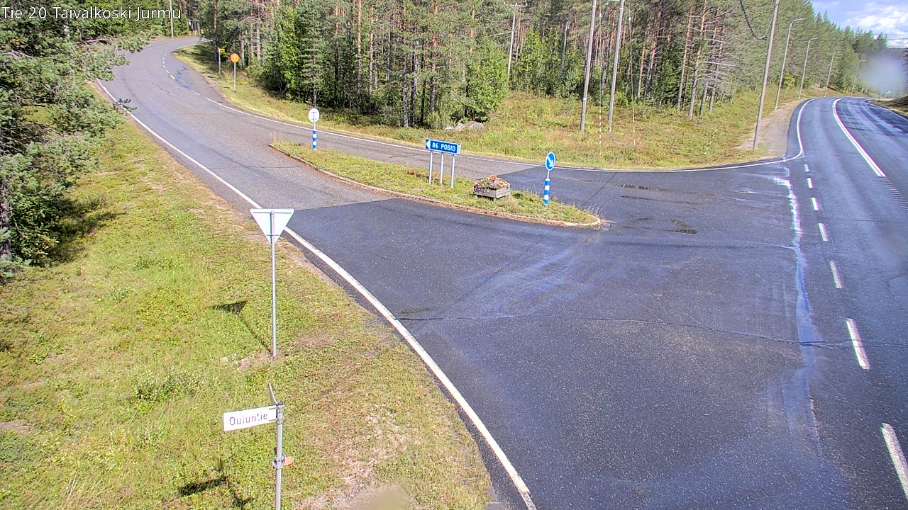 Weather Camera Image Road 20 Taivalkoski, Jurmu, Taivalkoski, Pohjois-Pohjanmaa