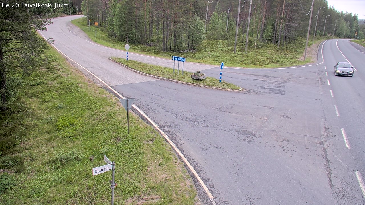 Kelikamerat Kuva Tie 20 Taivalkoski, Jurmu, Taivalkoski, Pohjois-Pohjanmaa