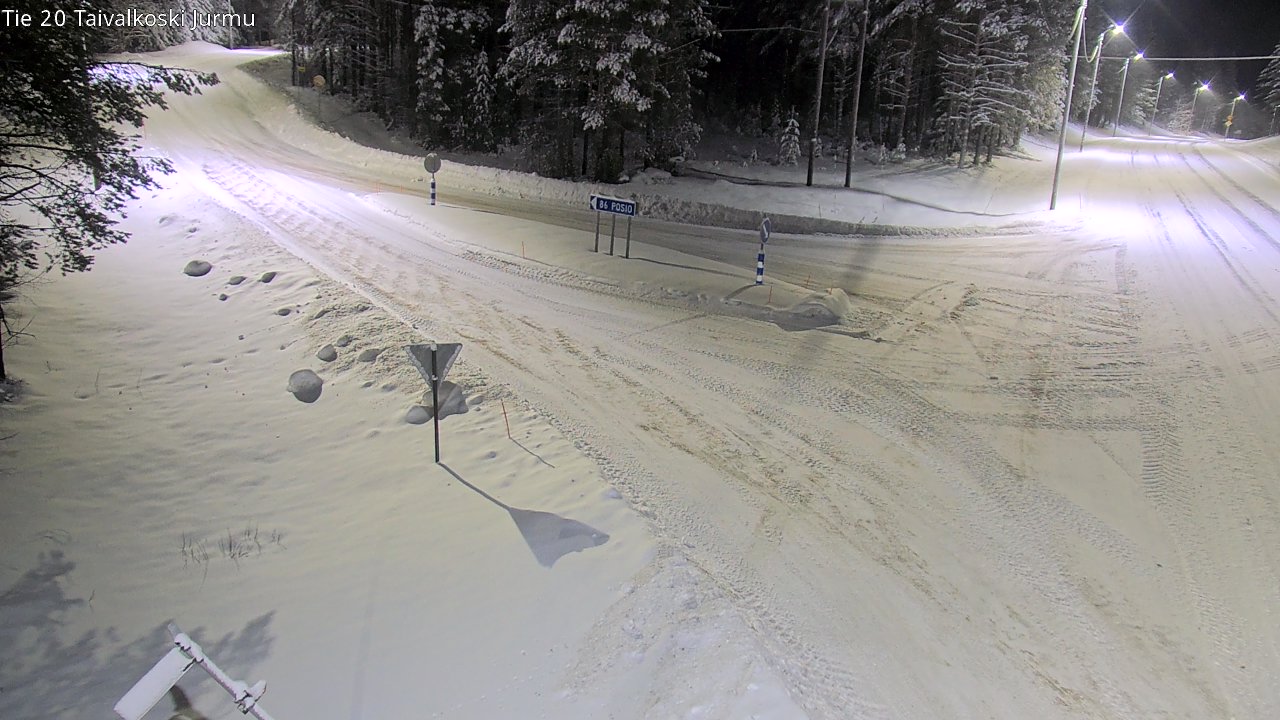 Weather Camera Image Väg 20 Taivalkoski, Jurmu, Taivalkoski, Pohjois-Pohjanmaa