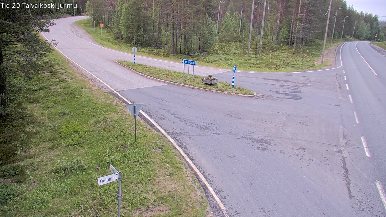 Kelikamerat Kuva Tie 20 Taivalkoski, Jurmu, Taivalkoski, Pohjois-Pohjanmaa