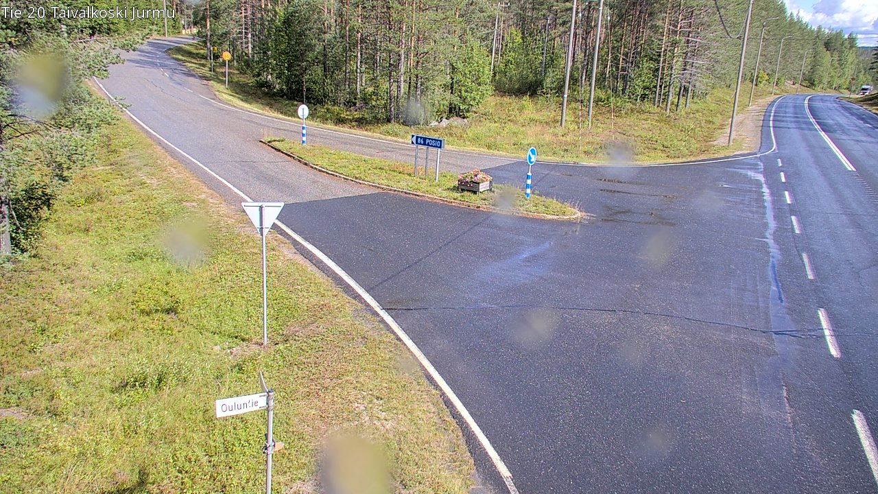 Weather Camera Image Väg 20 Taivalkoski, Jurmu, Taivalkoski, Pohjois-Pohjanmaa
