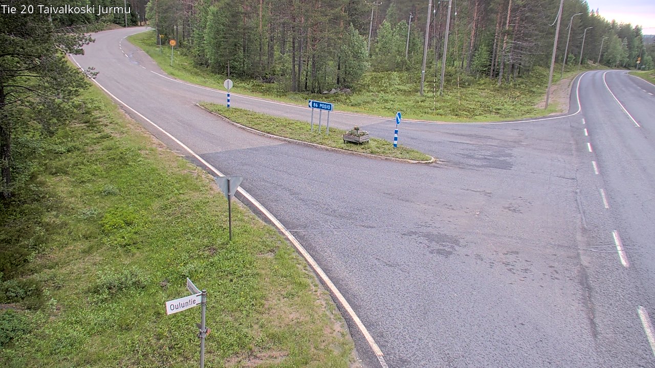 Kelikamerat Kuva Tie 20 Taivalkoski, Jurmu, Taivalkoski, Pohjois-Pohjanmaa