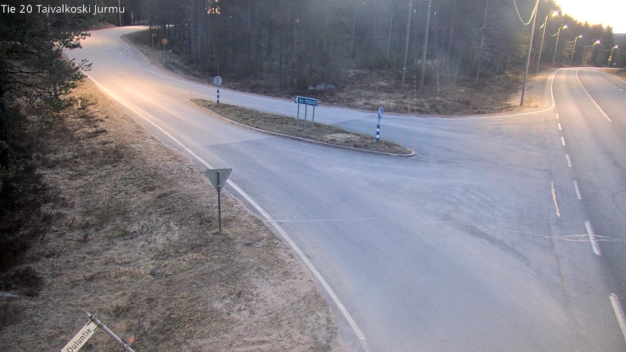 Weather Camera Image Road 20 Taivalkoski, Jurmu, Taivalkoski, Pohjois-Pohjanmaa