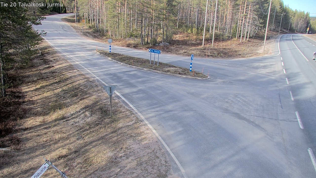 Weather Camera Image Road 20 Taivalkoski, Jurmu, Taivalkoski, Pohjois-Pohjanmaa