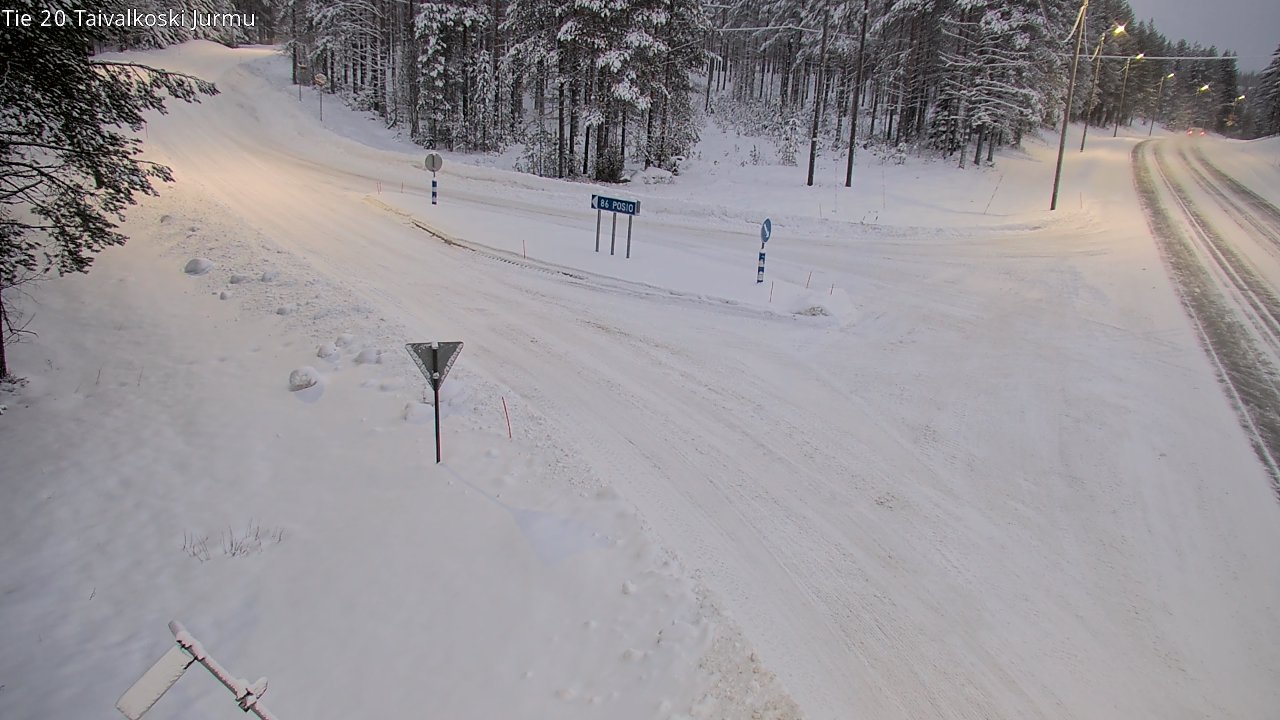 Kelikamerat Kuva Tie 20 Taivalkoski, Jurmu, Taivalkoski, Pohjois-Pohjanmaa