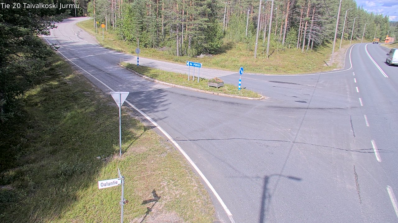 Weather Camera Image Road 20 Taivalkoski, Jurmu, Taivalkoski, Pohjois-Pohjanmaa
