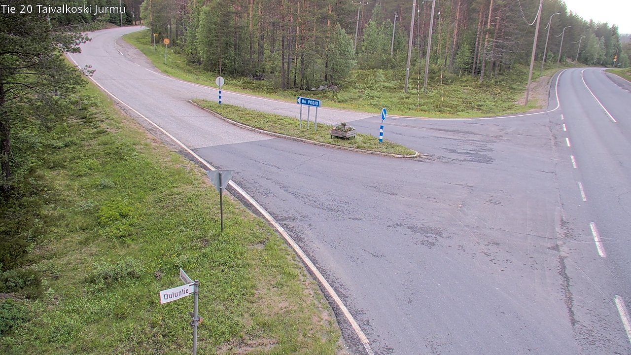 Kelikamerat Kuva Tie 20 Taivalkoski, Jurmu, Taivalkoski, Pohjois-Pohjanmaa