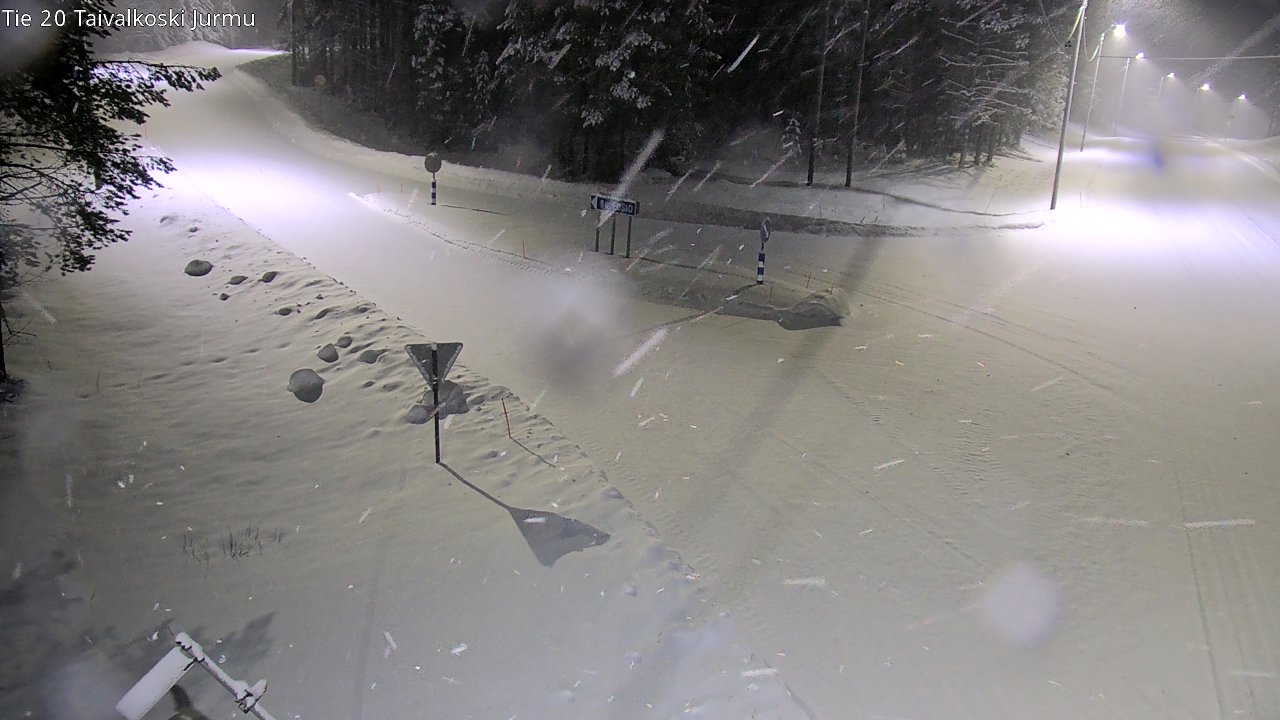 Kelikamerat Kuva Tie 20 Taivalkoski, Jurmu, Taivalkoski, Pohjois-Pohjanmaa