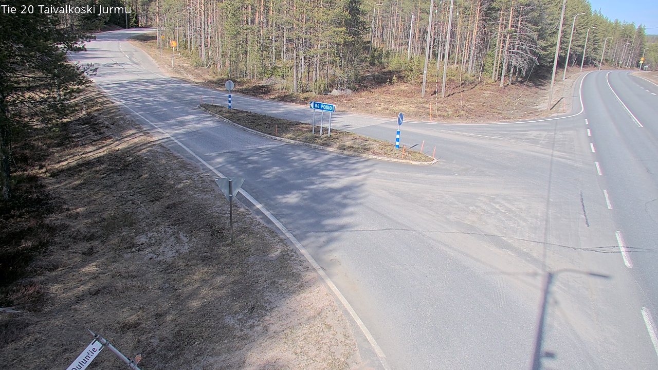 Weather Camera Image Road 20 Taivalkoski, Jurmu, Taivalkoski, Pohjois-Pohjanmaa