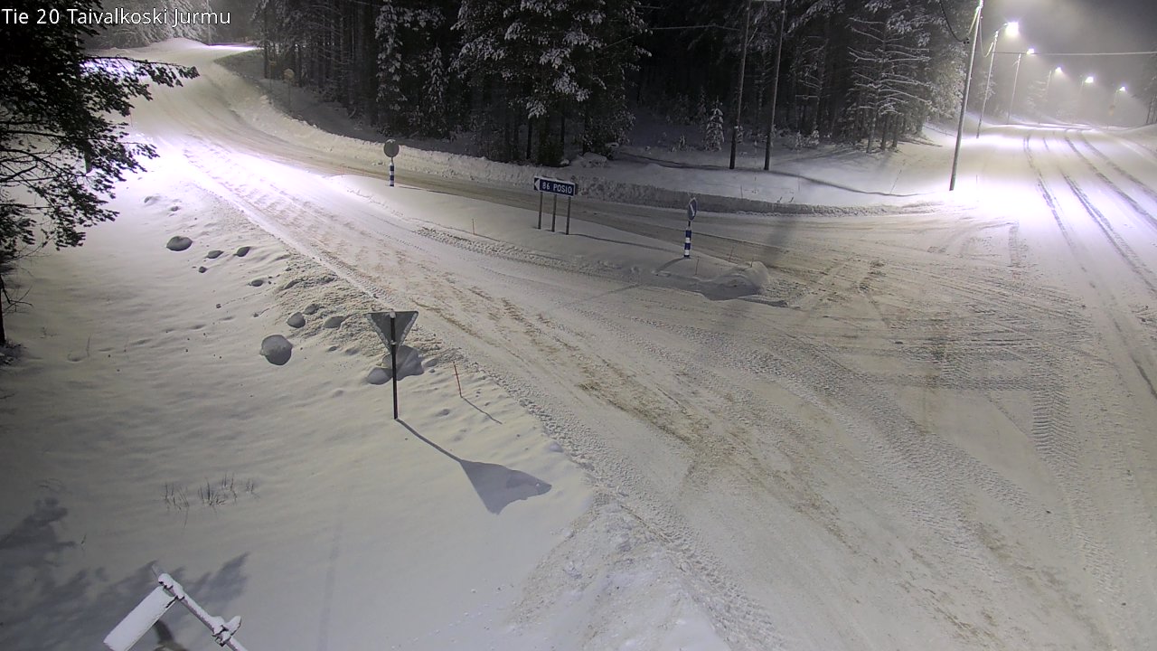 Weather Camera Image Väg 20 Taivalkoski, Jurmu, Taivalkoski, Pohjois-Pohjanmaa